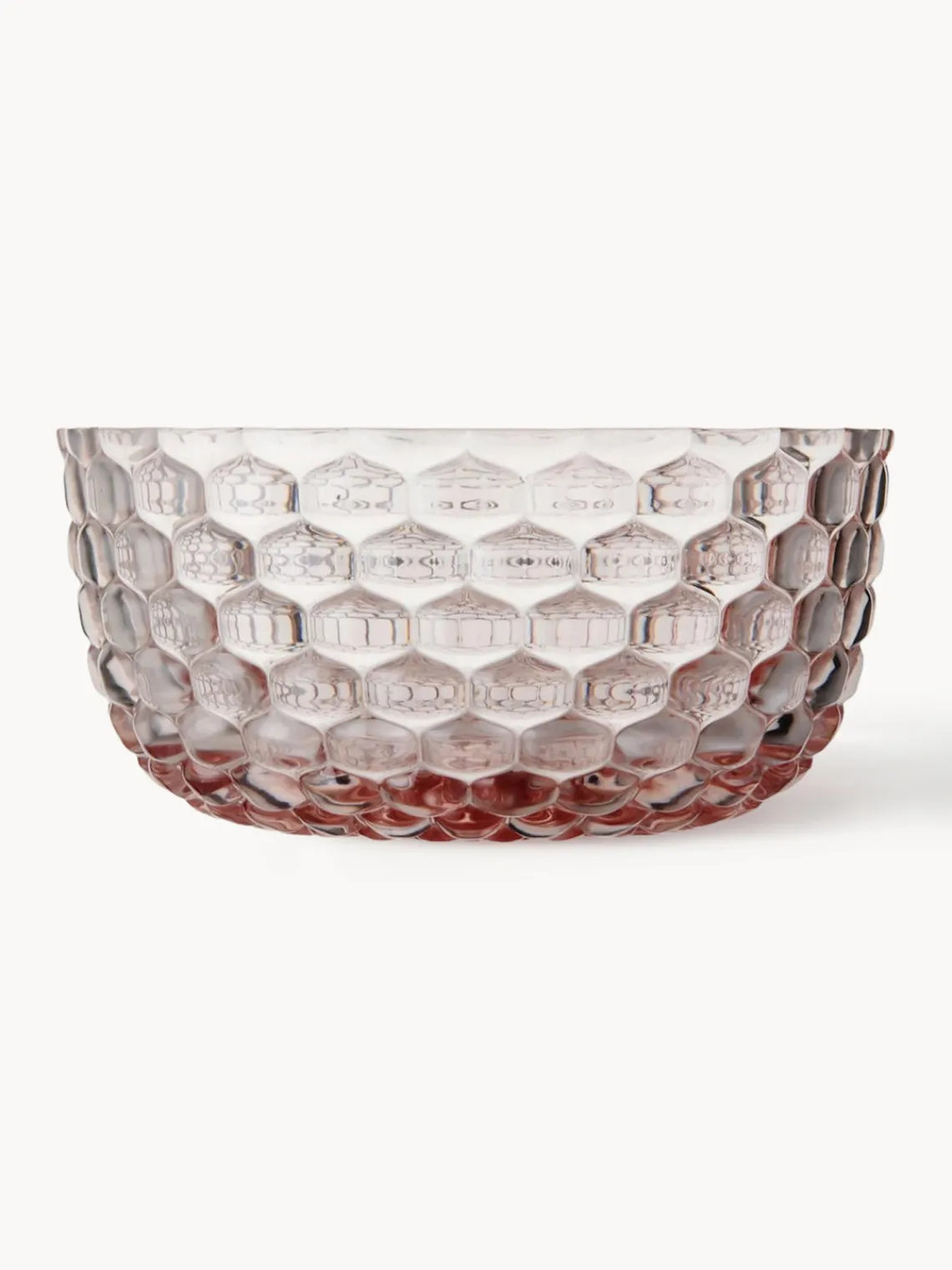 Clearance Kartell Bols avec surface texturée Jellies, 4 pièces Rose pâle