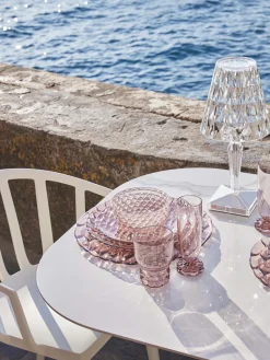 Clearance Kartell Bols avec surface texturée Jellies, 4 pièces Rose pâle