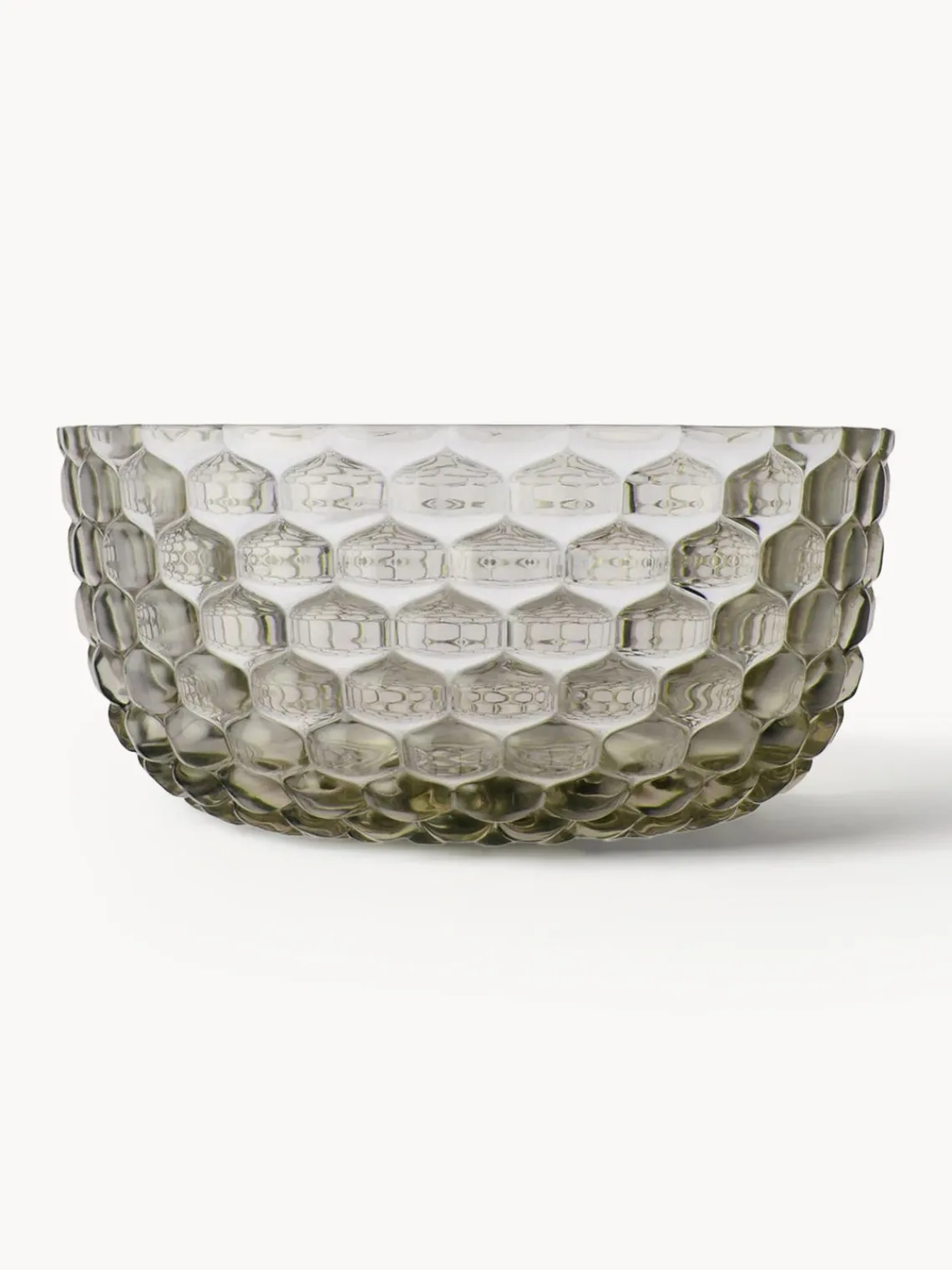 Clearance Kartell Bols avec surface texturée Jellies, 4 pièces Vert olive