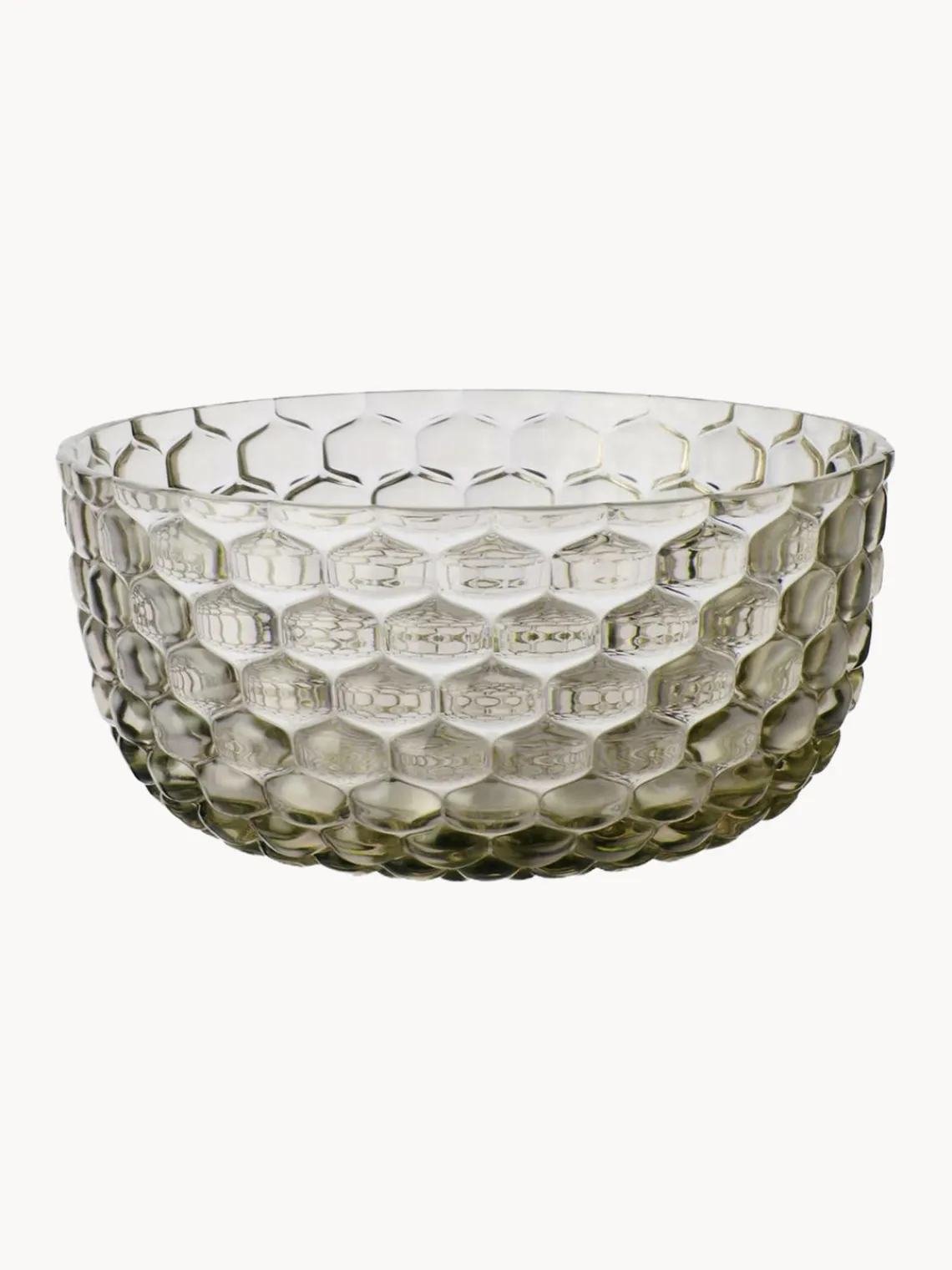 Clearance Kartell Bols avec surface texturée Jellies, 4 pièces Vert olive