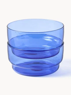 Clearance Lyngby Bols en verre borosilicaté Torino, 2 pièces Bleu, transparent