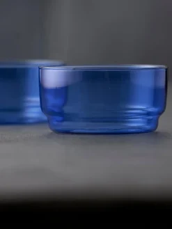 Clearance Lyngby Bols en verre borosilicaté Torino, 2 pièces Bleu, transparent
