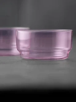 Outlet Lyngby Bols en verre borosilicaté Torino, 2 pièces Rose pâle, transparent