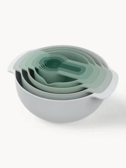 Hot Joseph Joseph Bols et cuillères doseuses Nest Plus, 9 élém. Tons verts et gris