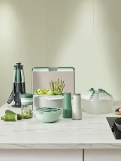 Hot Joseph Joseph Bols et cuillères doseuses Nest Plus, 9 élém. Tons verts et gris
