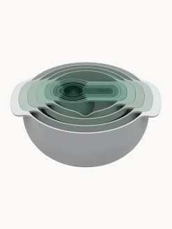 Hot Joseph Joseph Bols et cuillères doseuses Nest Plus, 9 élém. Tons verts et gris