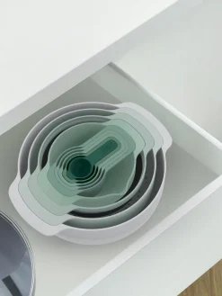 Hot Joseph Joseph Bols et cuillères doseuses Nest Plus, 9 élém. Tons verts et gris