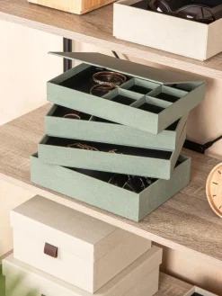 Clearance Bigso Box of Sweden Boîte à bijoux avec fermeture magnétique Precious Vert sauge
