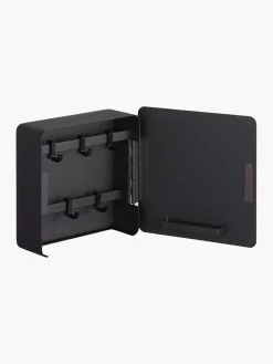 Fashion Yamazaki Boîte à clés avec dos magnétique Rin Noir