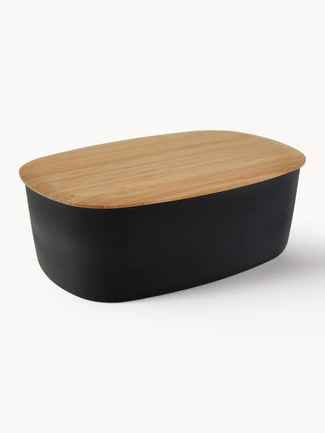 Fashion Rig-Tig Boîte à pain avec couvercle en bambou Box-It Noir, bambou