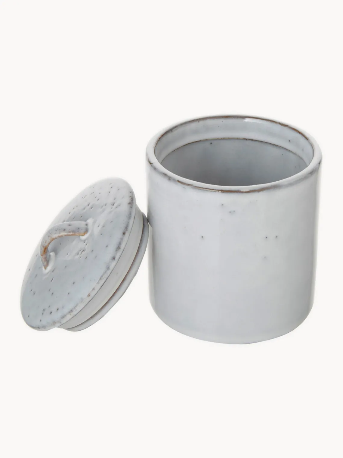 Discount Broste Copenhagen Boîte de rangement artisanale Nordic Sand Gris clair, chiné