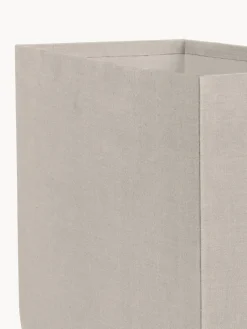Hot Kristina Dam Boîte de rangement artisanale Curved, larg. 20 cm Beige clair