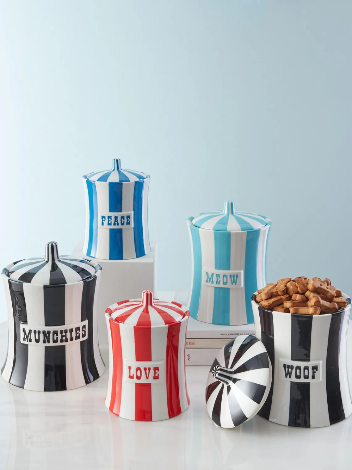 New Jonathan Adler Boîte de rangement artisanale Vice Meow