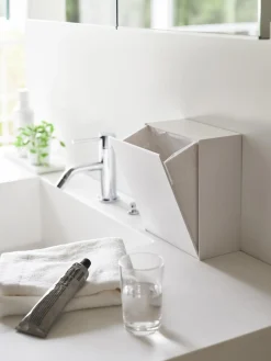 Clearance Yamazaki Boîte de rangement avec crochet Tower Blanc, mat