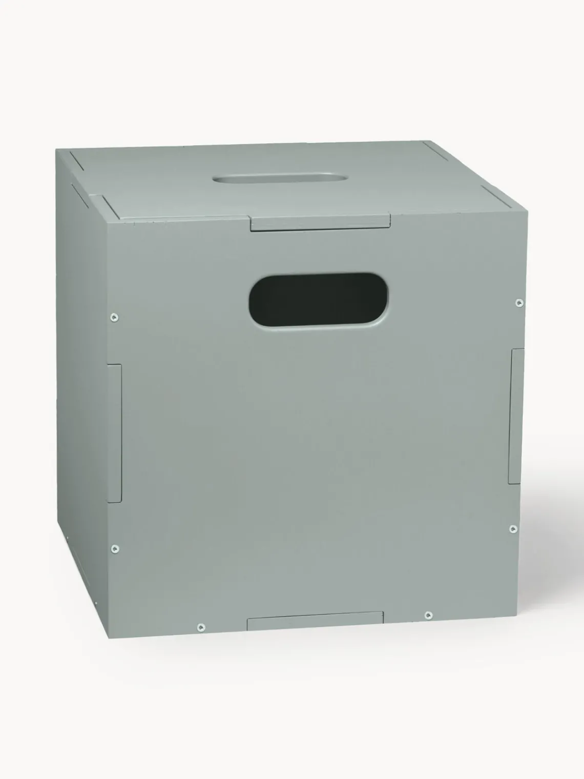 Hot Nofred Boîte de rangement en bois Cube Vert sauge