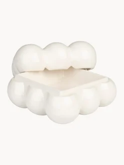 Clearance Zuiver Boîte de rangement en porcelaine Bubble, larg. 15 cm