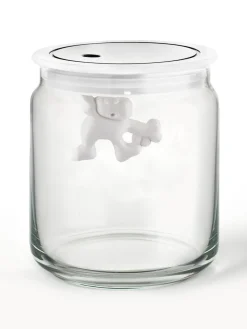Online ALESSI Boîte de rangement Gianni, haut. 12 cm Blanc, transparent