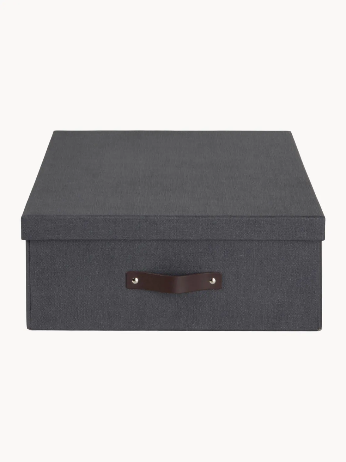 New Bigso Box of Sweden Boîte de rangement Karolin Anthracite, brun foncé