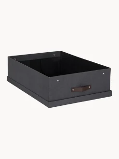New Bigso Box of Sweden Boîte de rangement Karolin Anthracite, brun foncé
