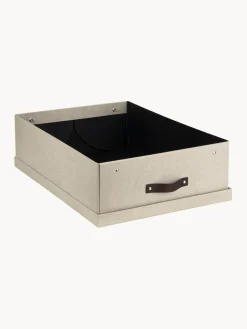 Fashion Bigso Box of Sweden Boîte de rangement Karolin Beige clair, brun foncé