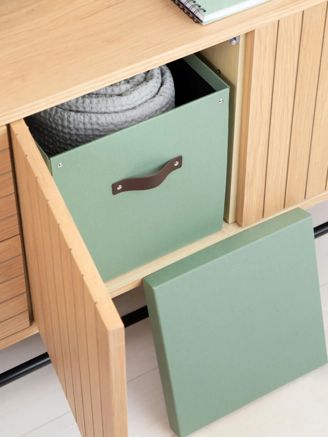 Outlet Bigso Box of Sweden Boîte de rangement Logan Vert sauge