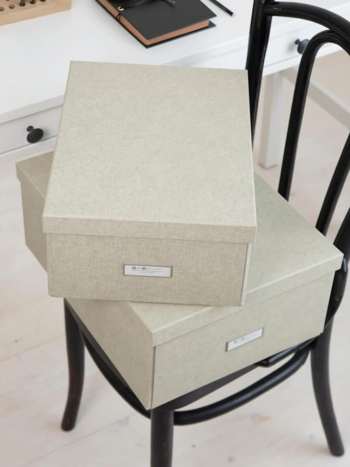 Online Bigso Box of Sweden Boîte de rangement pliable Katrin, 35 x 45 cm Beige clair