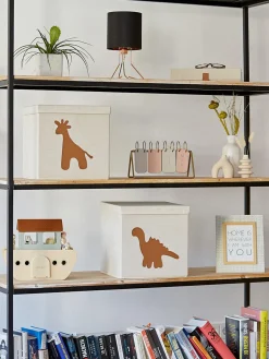 New Store It Boîte de rangement Premium Beige clair, giraffe