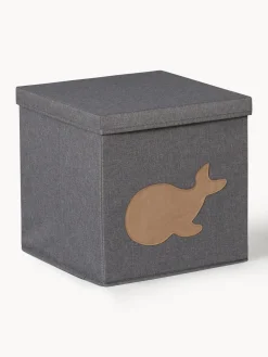 Discount Store It Boîte de rangement Premium Gris foncé, baleine