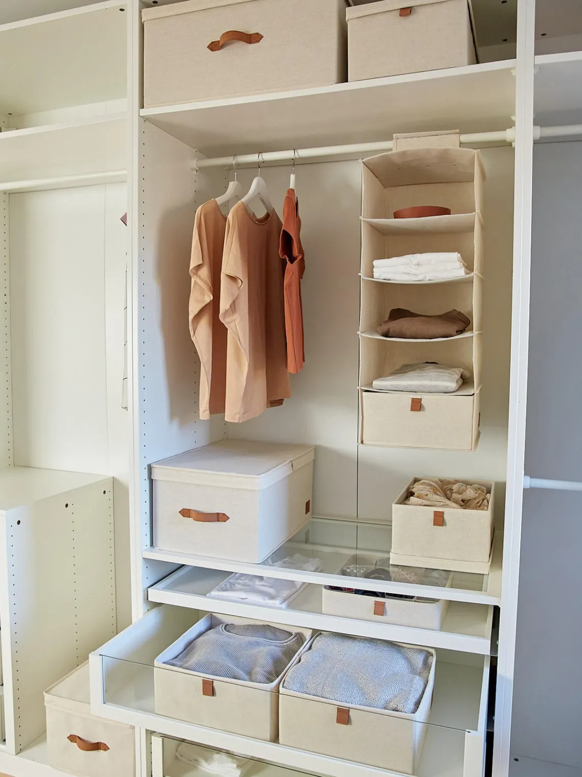 Hot Store It Boîte de rangement Premium Beige clair, brun