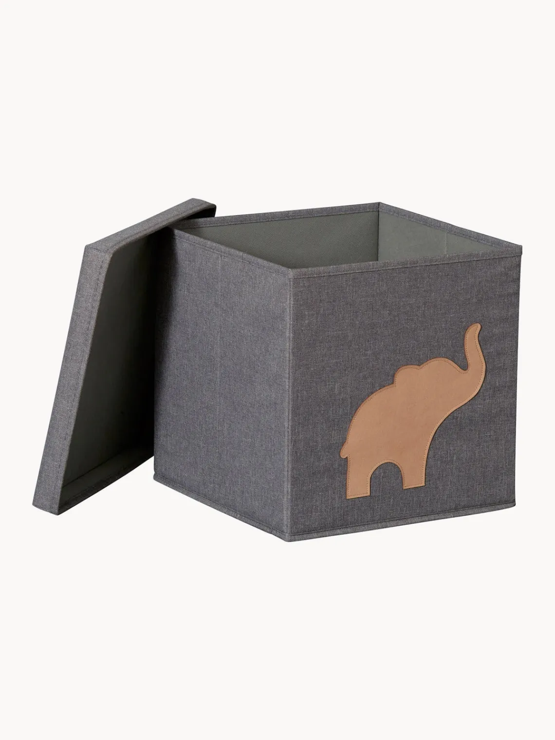 Fashion Store It Boîte de rangement Premium Gris foncé, éléphant