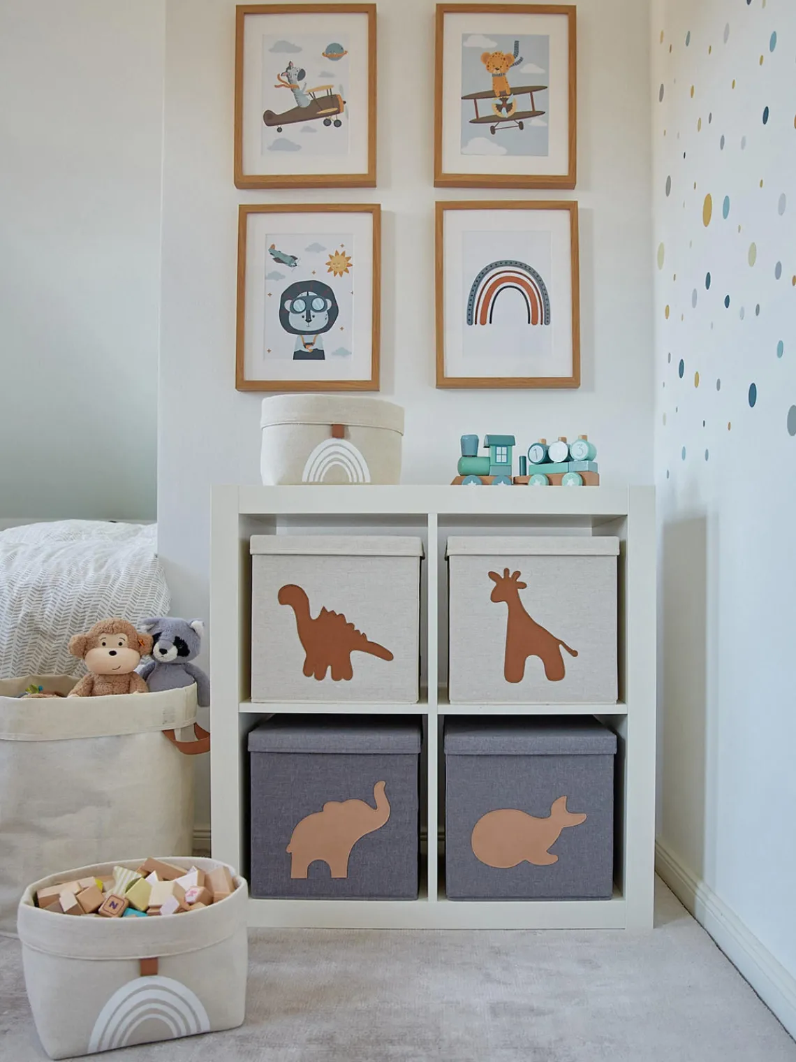 Fashion Store It Boîte de rangement Premium Gris foncé, éléphant