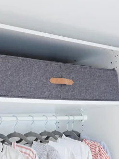 New Store It Boîte de rangement sous-matelas Premium Gris foncé, brun