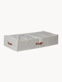 Discount Store It Boîte de rangement sous-matelas Premium Beige clair, brun