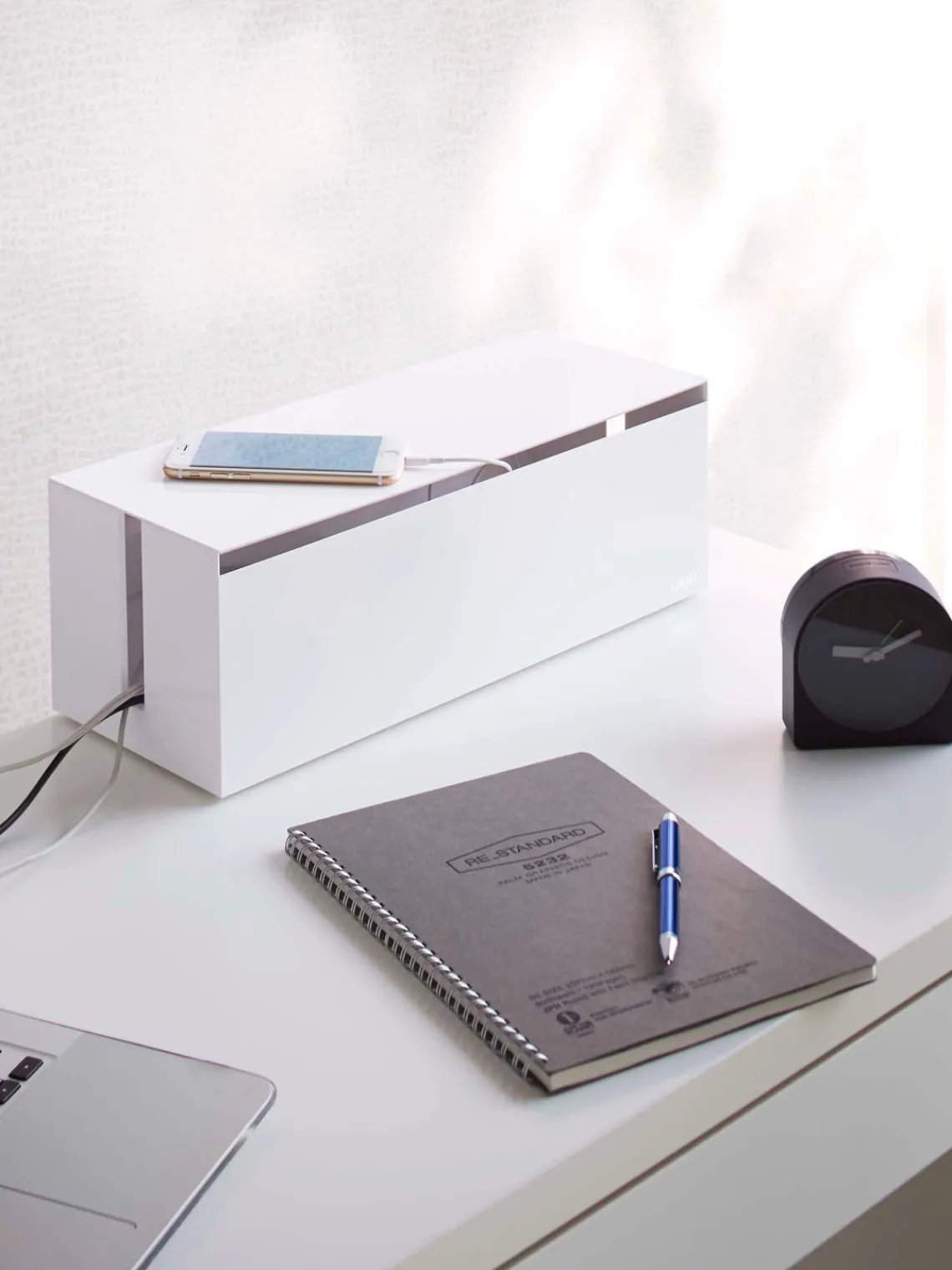 Online Yamazaki Boîte gestion des câbles Box Web Blanc