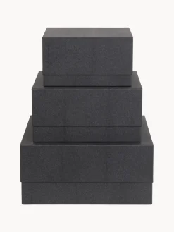 Discount Bigso Box of Sweden Boîtes de rangement Ilse, 3 élém. Anthracite