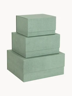 Sale Bigso Box of Sweden Boîtes de rangement Ilse, 3 élém. Vert sauge