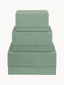 Sale Bigso Box of Sweden Boîtes de rangement Ilse, 3 élém. Vert sauge