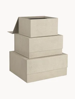 Fashion Bigso Box of Sweden Boîtes de rangement Ilse, 3 élém. Beige clair
