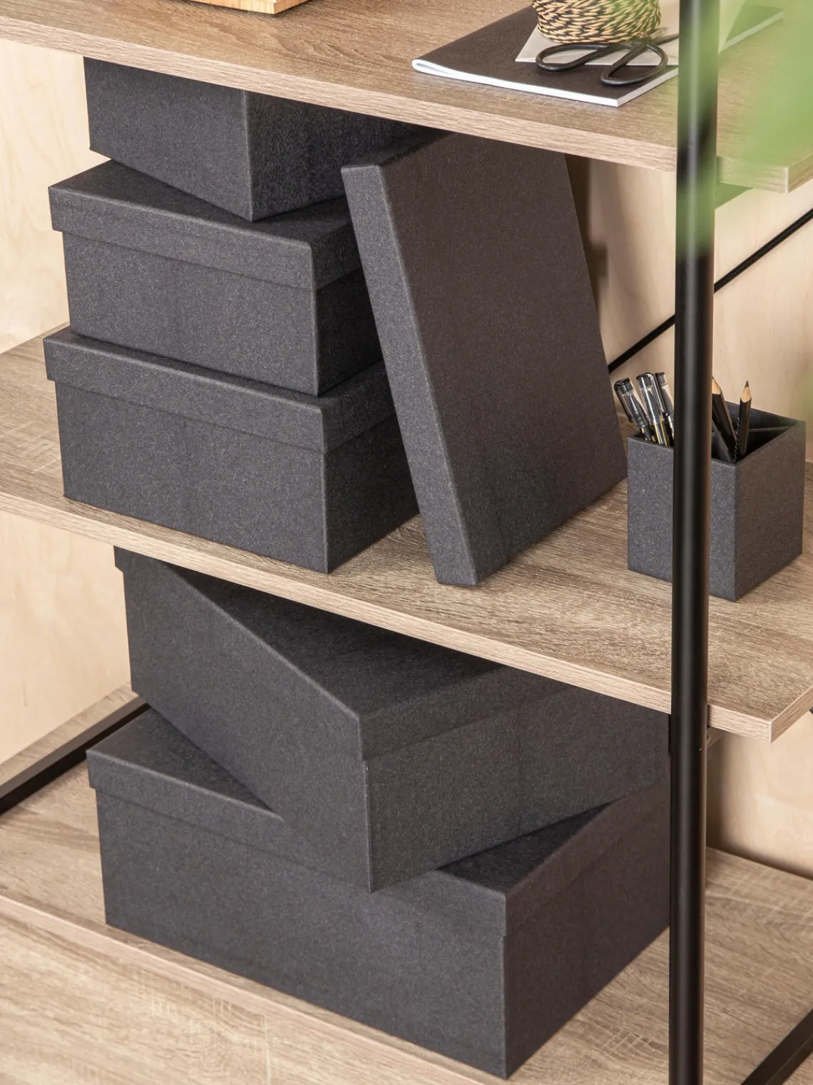 Online Bigso Box of Sweden Boîtes de rangement Joel, 5 élém. Anthracite