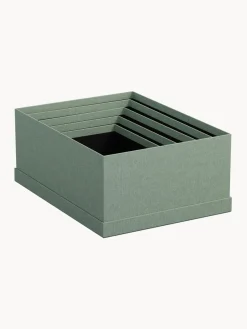 Fashion Bigso Box of Sweden Boîtes de rangement Joel, 5 élém. Vert sauge