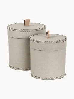 Best Bigso Box of Sweden Boîtes de rangement Leonore, 2 élém. Beige clair