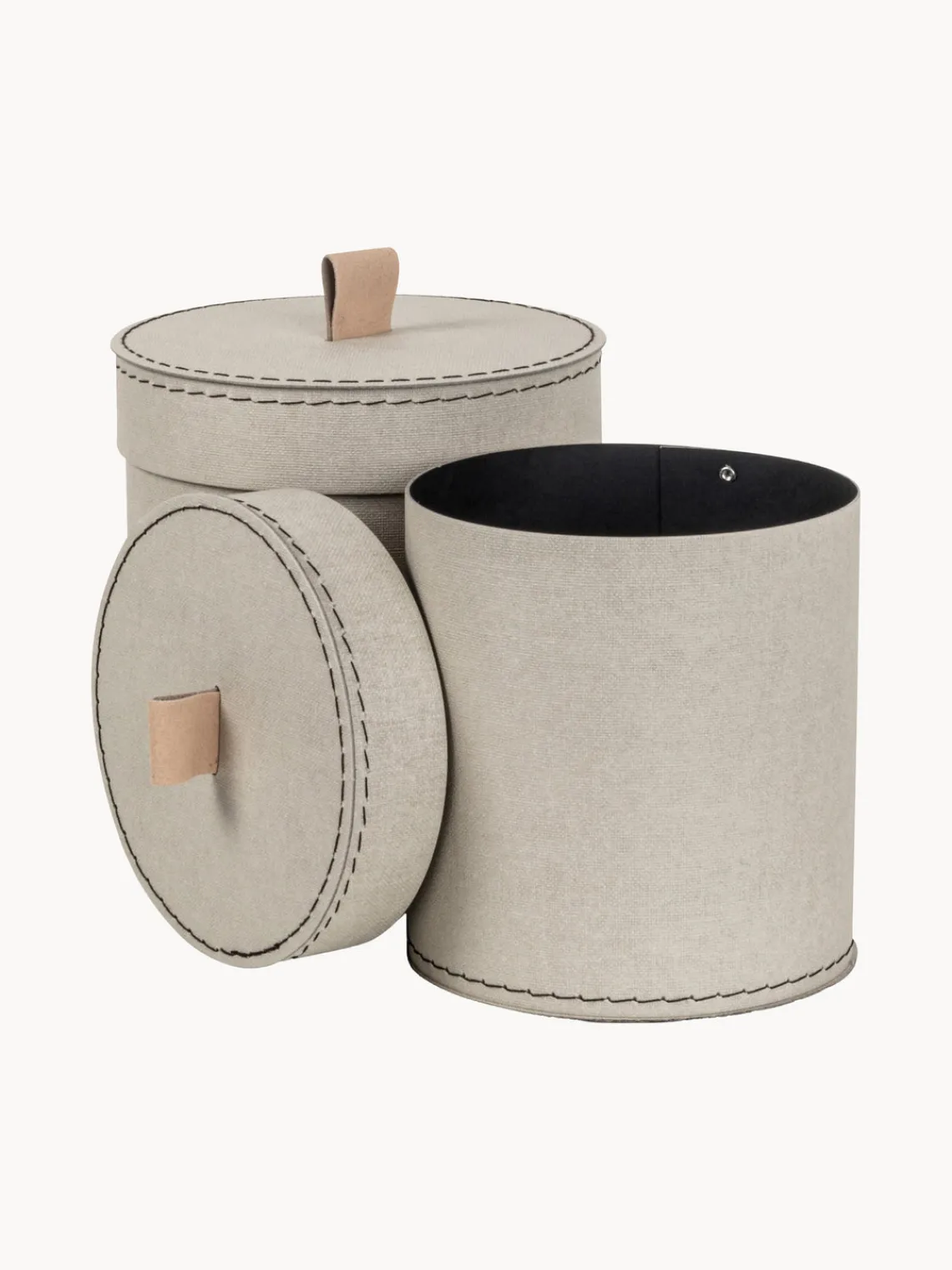 Best Bigso Box of Sweden Boîtes de rangement Leonore, 2 élém. Beige clair