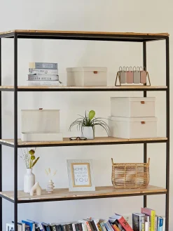 Outlet Store It Boîtes de rangement Premium, 5 élém. Beige clair, brun