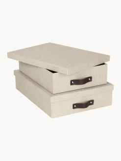 Hot Bigso Box of Sweden Boîtes de rangement Rasmus, 2 élém. Beige clair