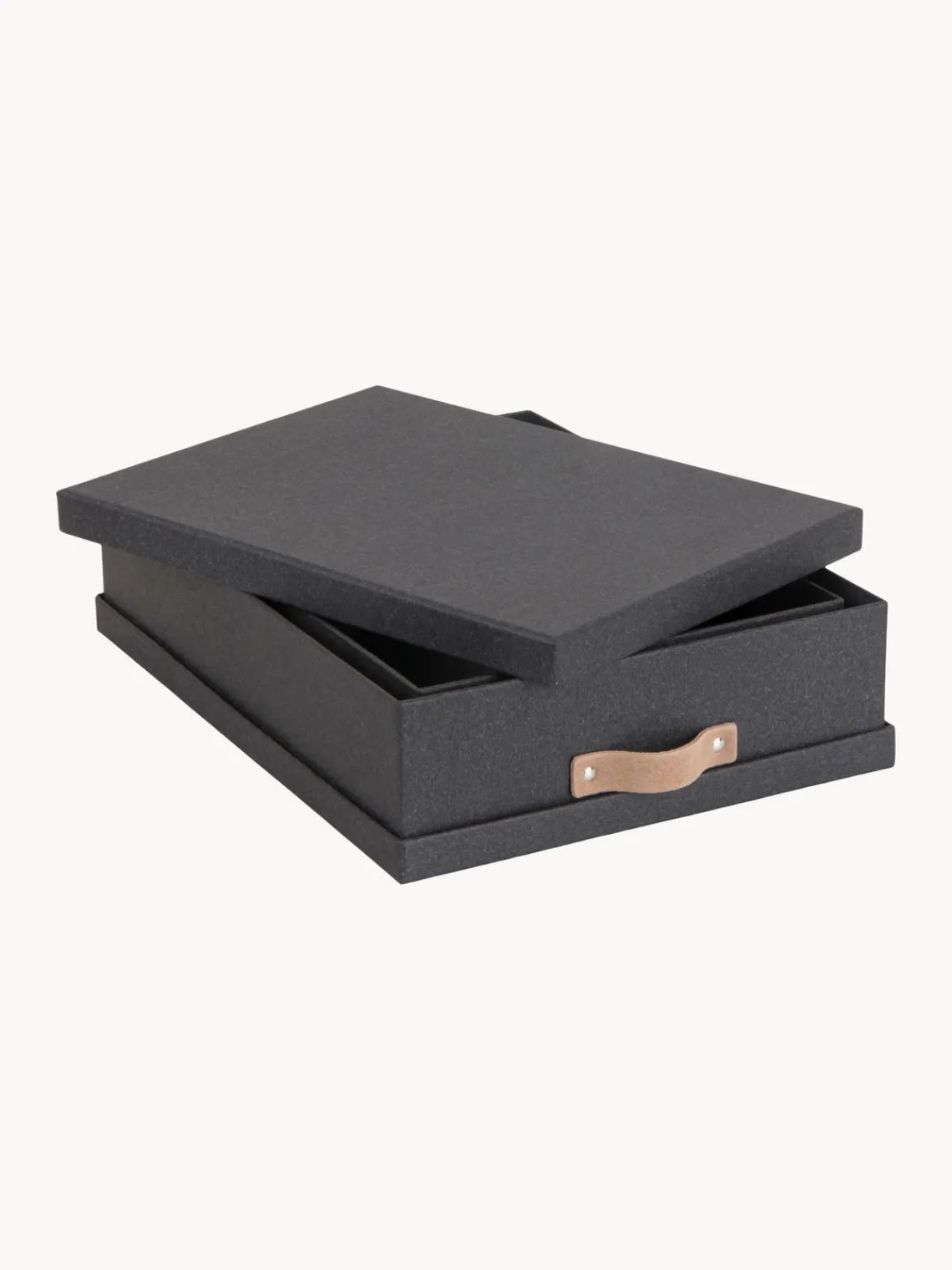 Discount Bigso Box of Sweden Boîtes de rangement Rasmus, 2 élém. Anthracite
