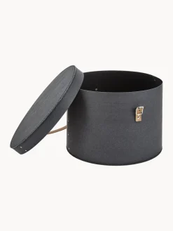 Hot Bigso Box of Sweden Boîtes de rangement rondes Rut, 2 élém. Anthracite
