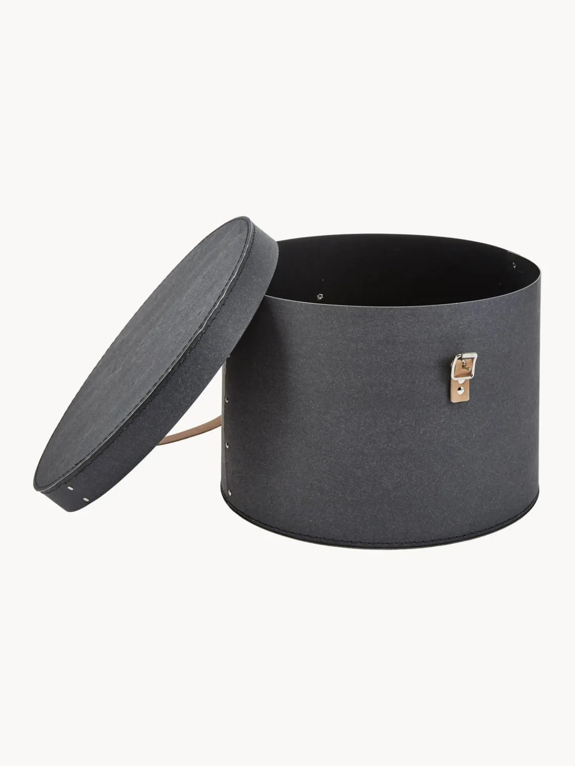 Hot Bigso Box of Sweden Boîtes de rangement rondes Rut, 2 élém. Anthracite