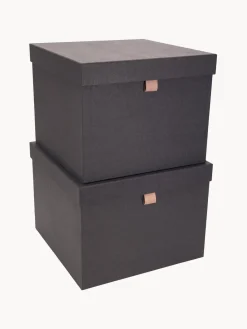 New Bigso Box of Sweden Boîtes de rangement Tristan, 2 élém. Anthracite