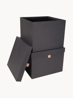 New Bigso Box of Sweden Boîtes de rangement Tristan, 2 élém. Anthracite
