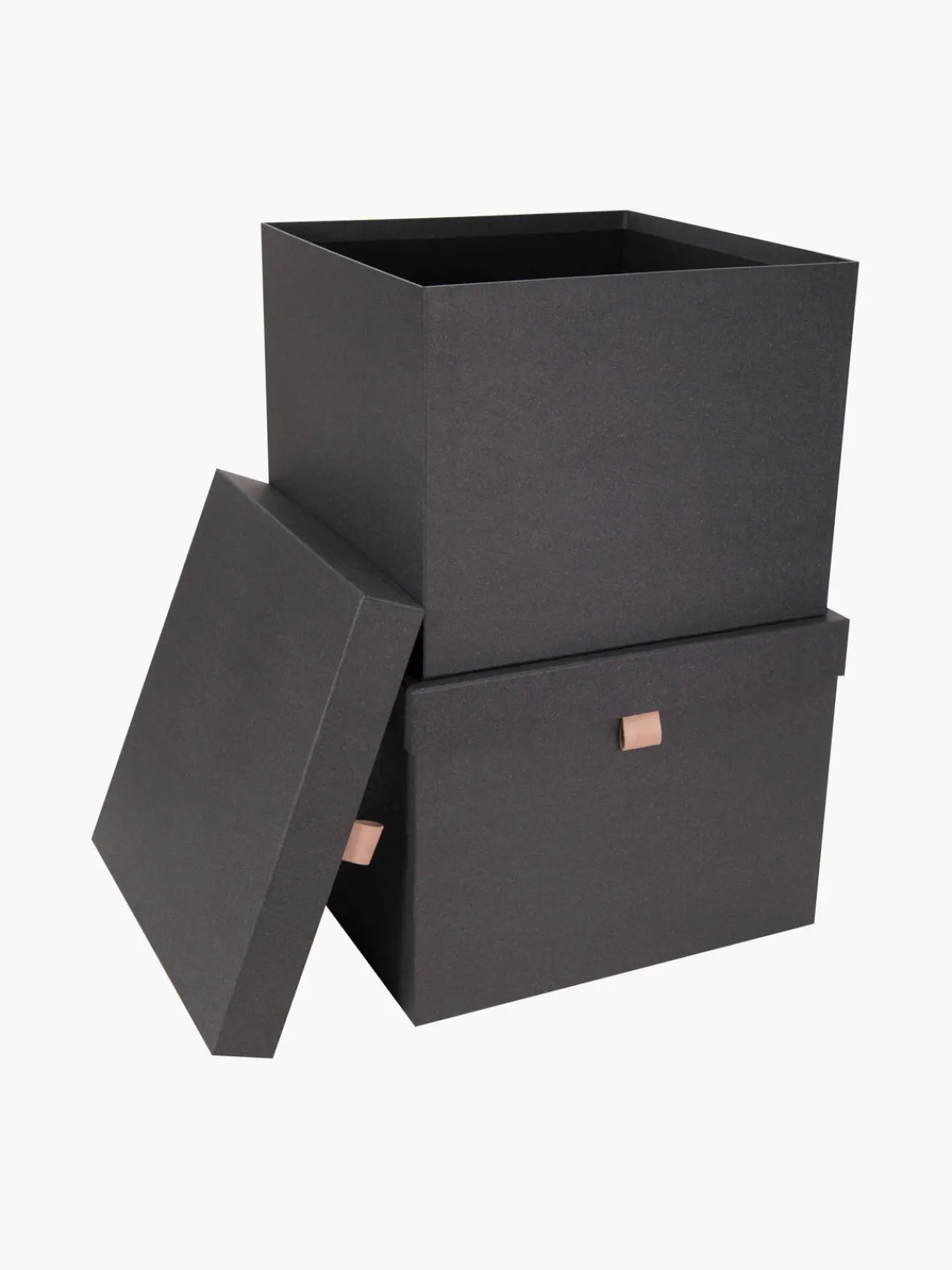 New Bigso Box of Sweden Boîtes de rangement Tristan, 2 élém. Anthracite